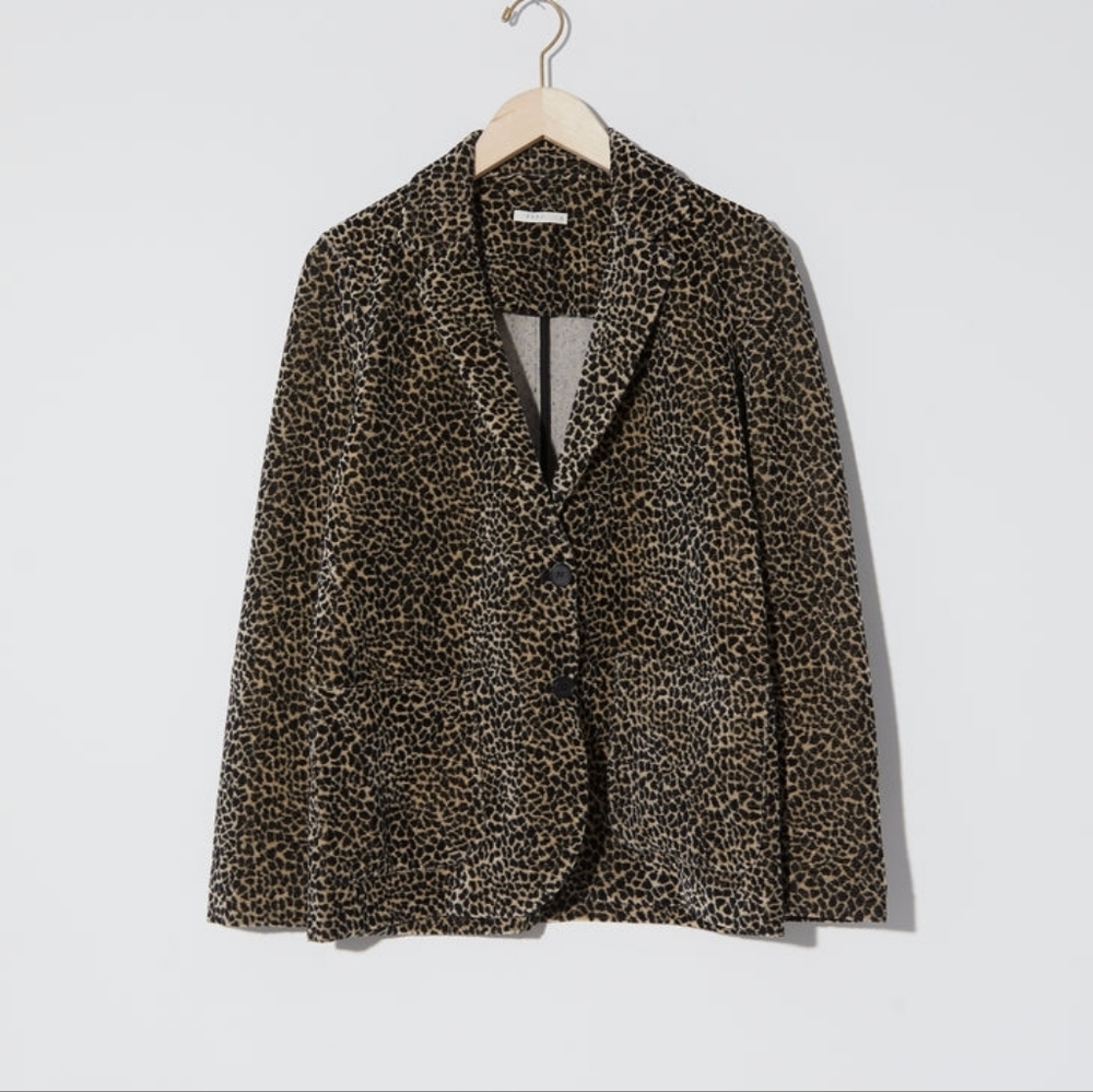 6397 Leopard Print Blazer Jacket XS